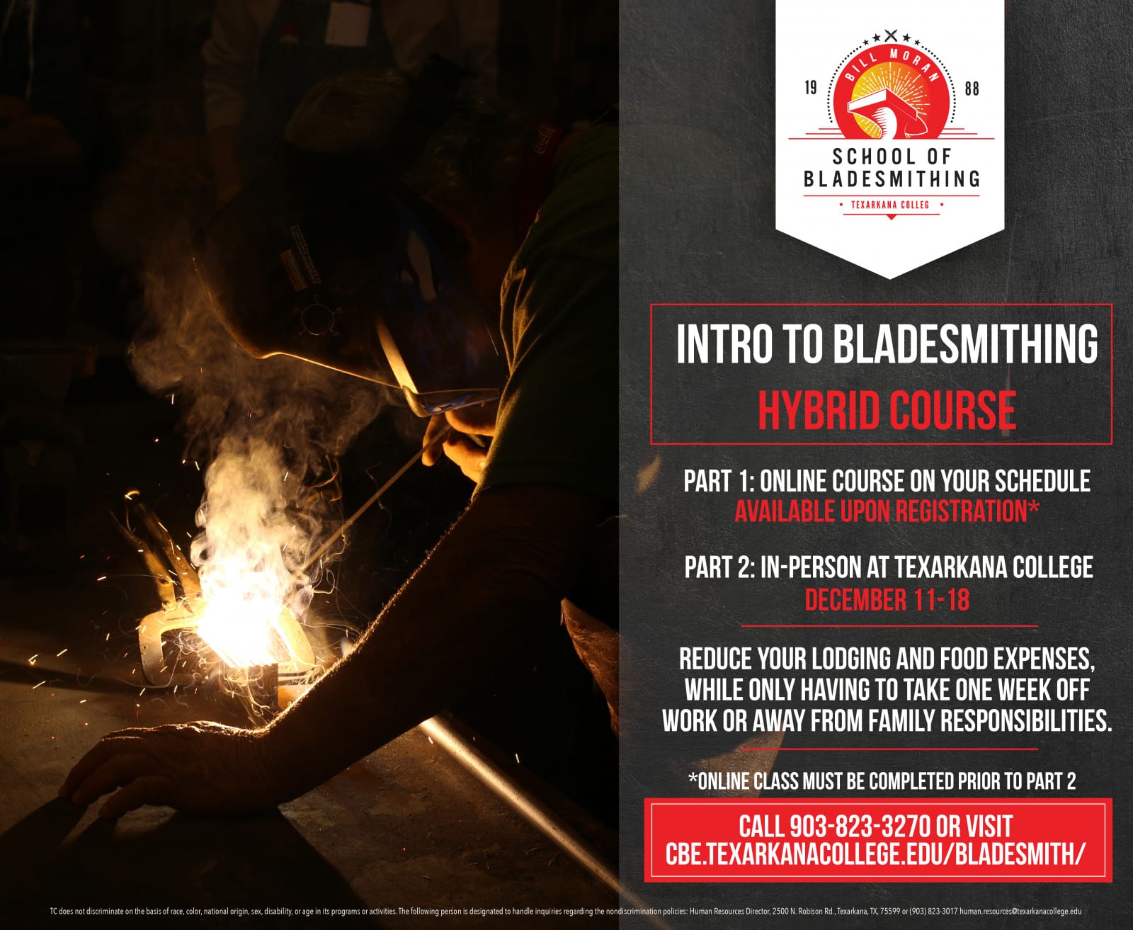 Introduction to BladesmithingHybrid Course Texarkana College